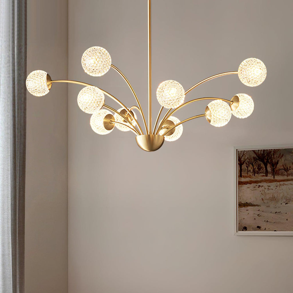 Calderelle Glass Chandelier-Moonnatur