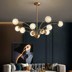 Calderelle Glass Chandelier-Moonnatur