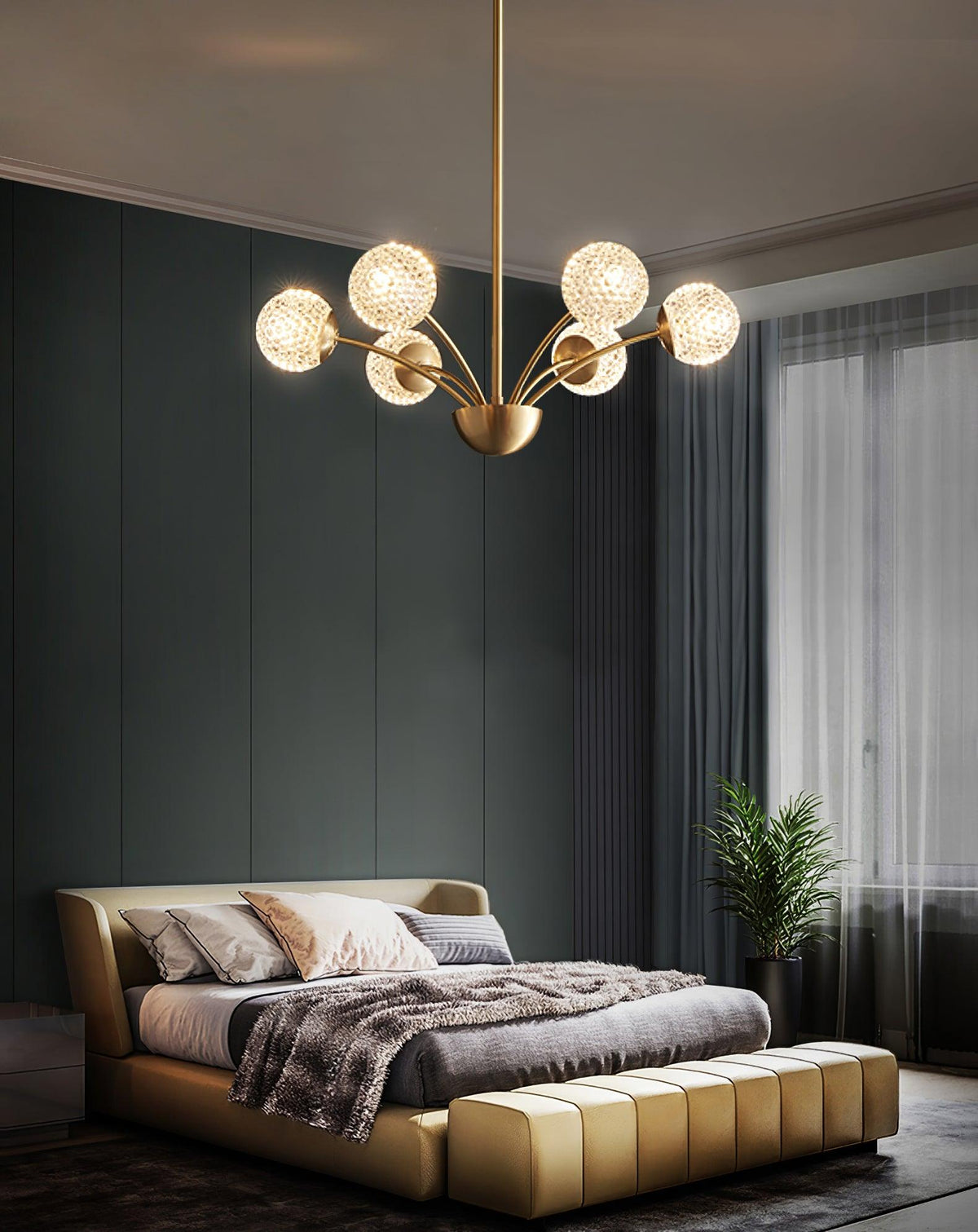 Calderelle Glass Chandelier-Moonnatur