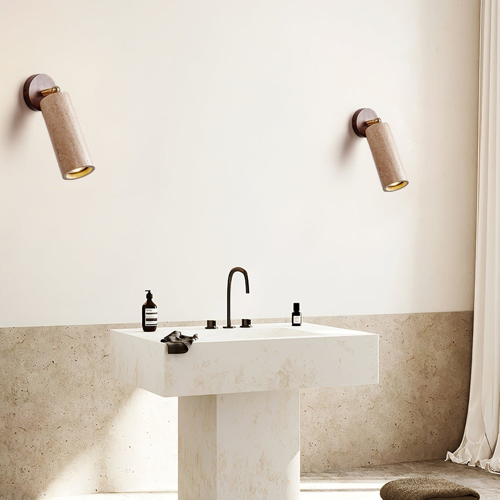 Selvenara Travertine Wall Light-Moonnatur