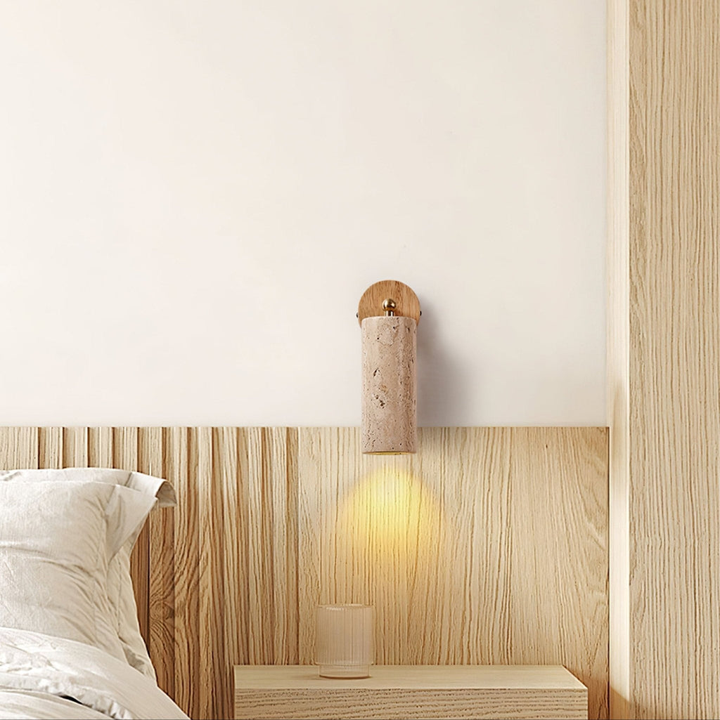 Selvenara Travertine Wall Light-Moonnatur