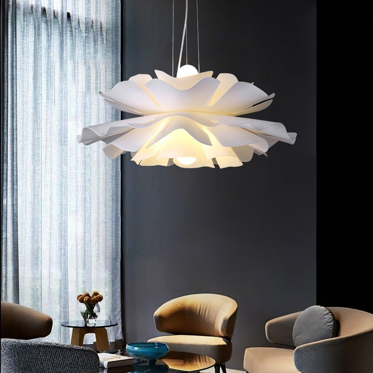 Adairena Acrylic Pendant Light-Moonnatur