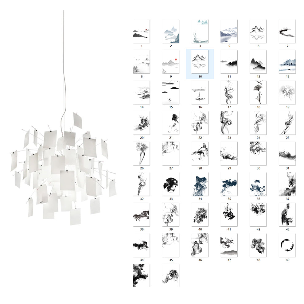 Meldeneth Paper Chandelier-Moonnatur