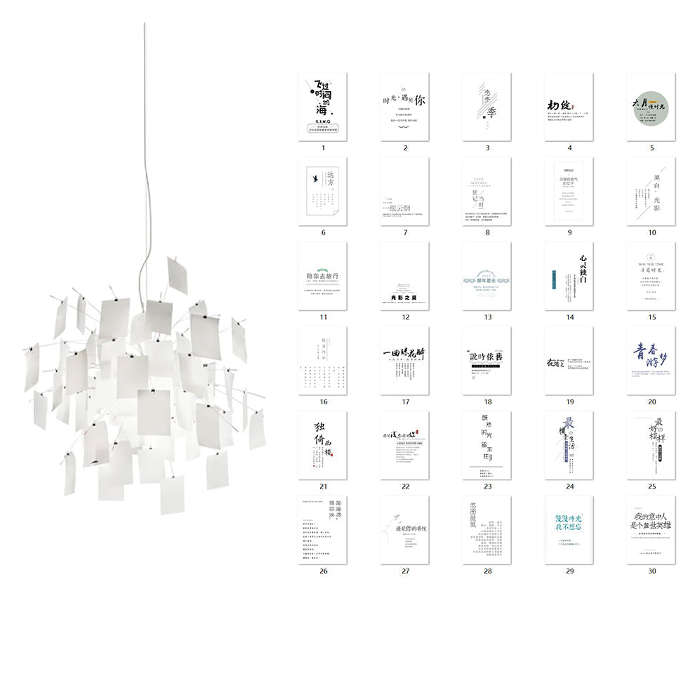 Meldeneth Paper Chandelier-Moonnatur