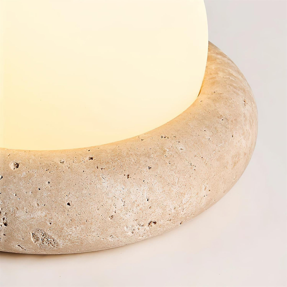 Wenrelfern Travertine Table Lamp-Moonnatur