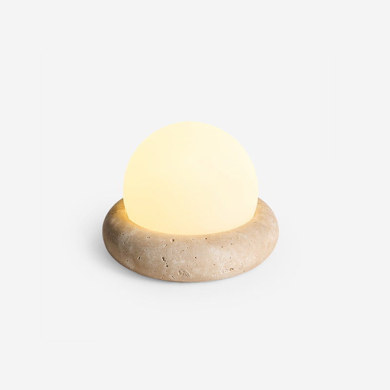 Wenrelfern Travertine Table Lamp-Moonnatur