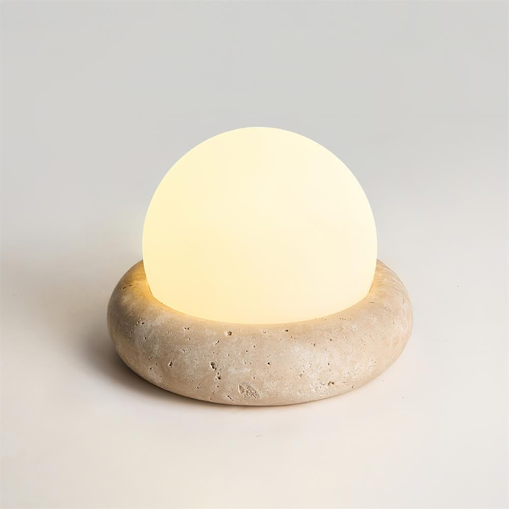 Wenrelfern Travertine Table Lamp-Moonnatur