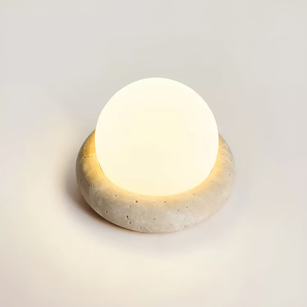 Wenrelfern Travertine Table Lamp-Moonnatur