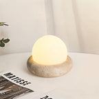 Wenrelfern Travertine Table Lamp-Moonnatur