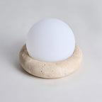 Wenrelfern Travertine Table Lamp-Moonnatur