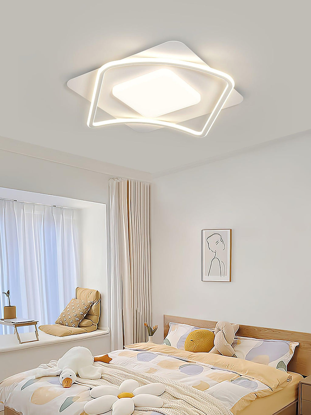 Orelune Acrylic Ceiling Lamp-Moonnatur