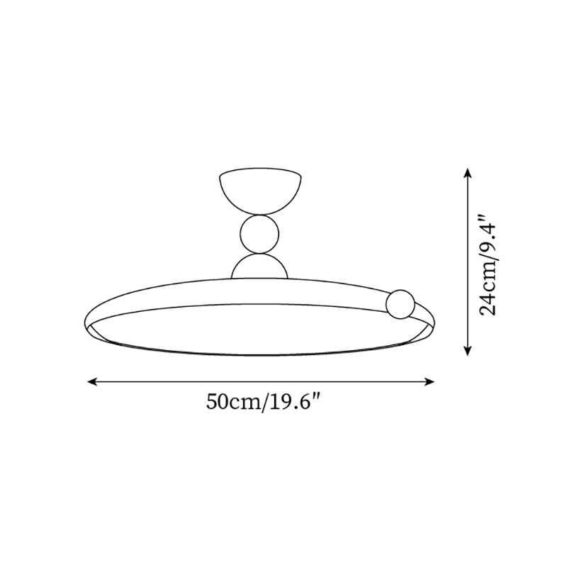 Yardenlark Metal Ceiling Light-Moonnatur