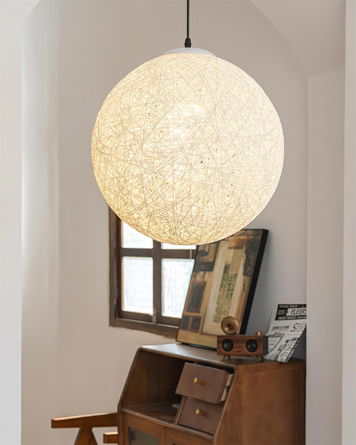 Wardenbrook Rattan Pendant Light-Moonnatur