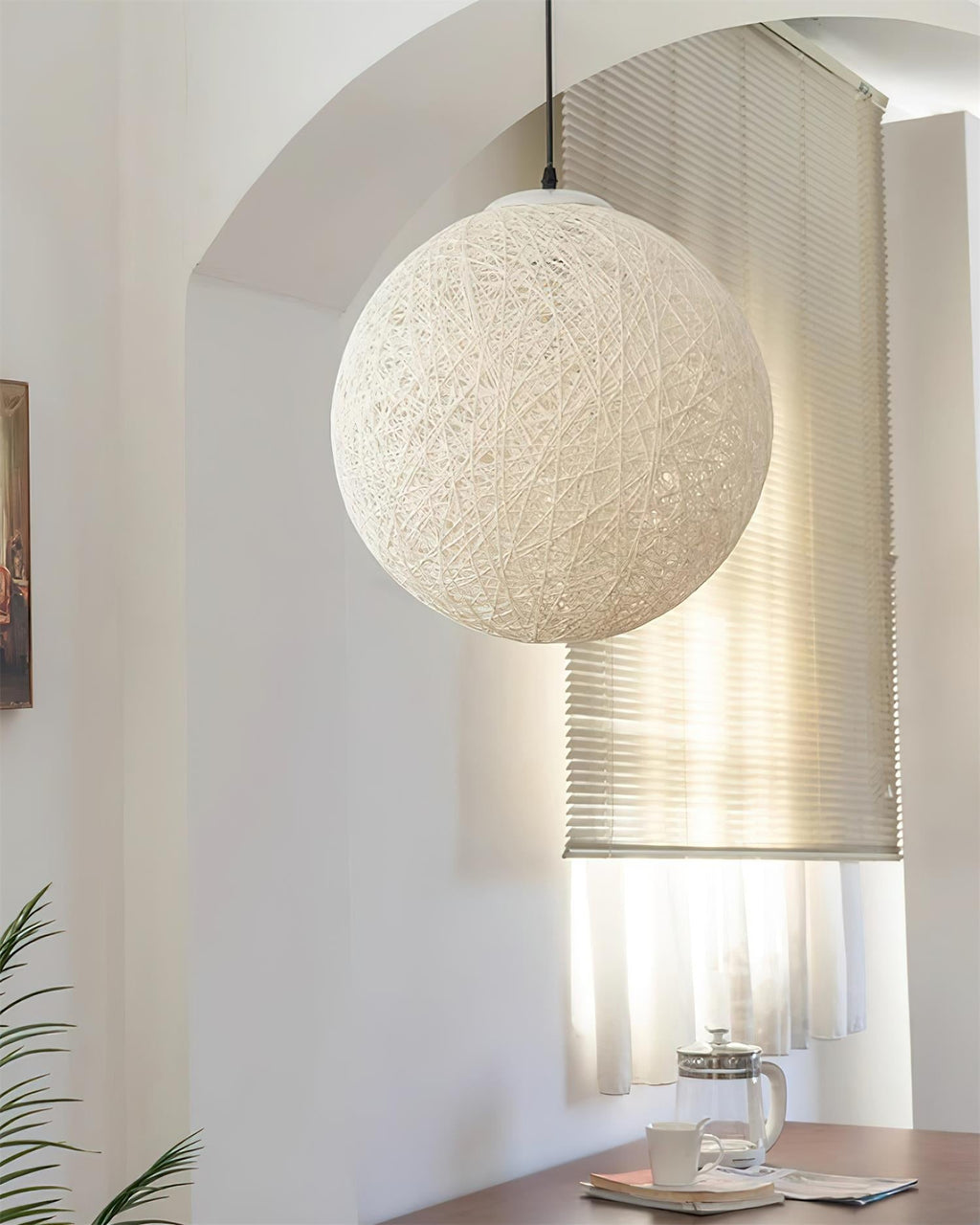 Wardenbrook Rattan Pendant Light-Moonnatur
