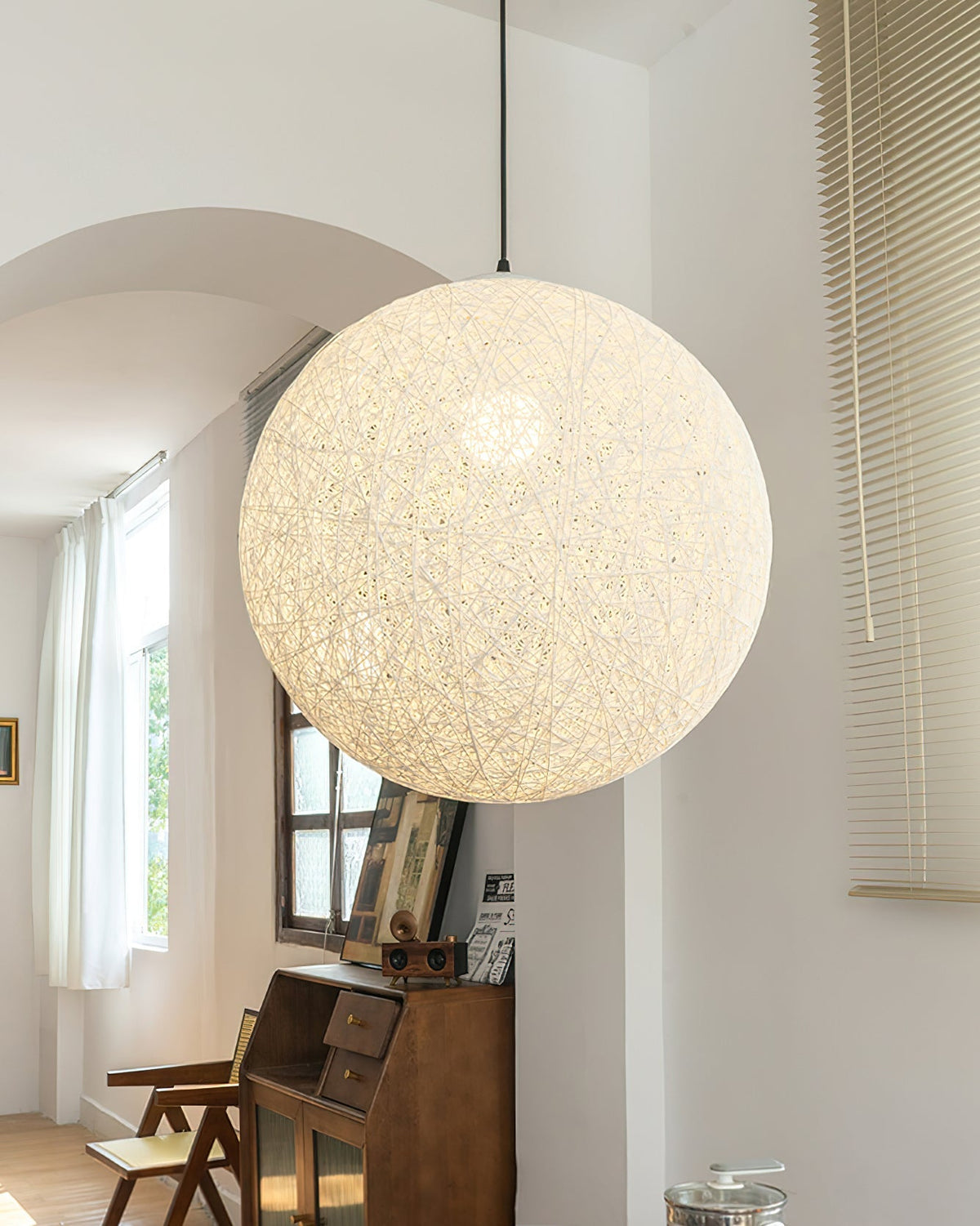 Wardenbrook Rattan Pendant Light-Moonnatur