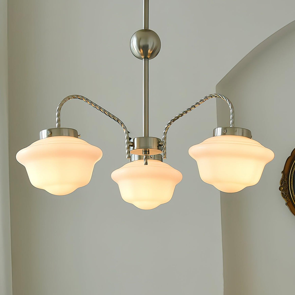 Inverenora Glass Chandelier-Moonnatur