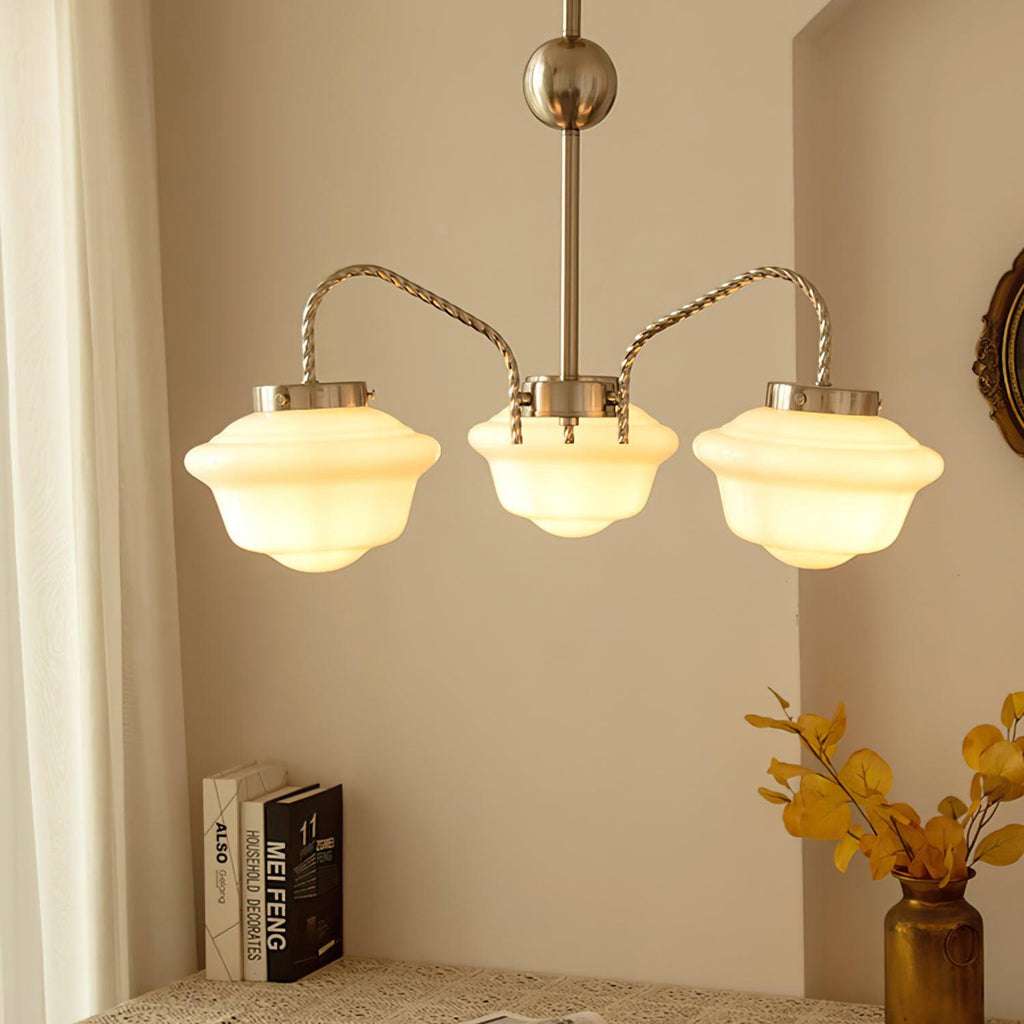 Inverenora Glass Chandelier-Moonnatur