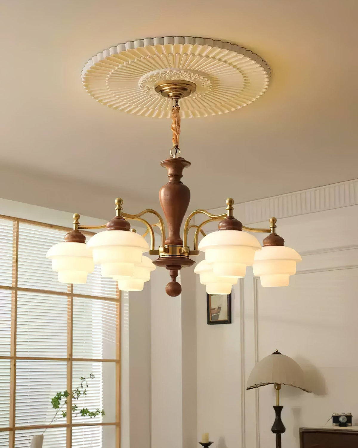Keldelgrove Glass Chandelier-Moonnatur