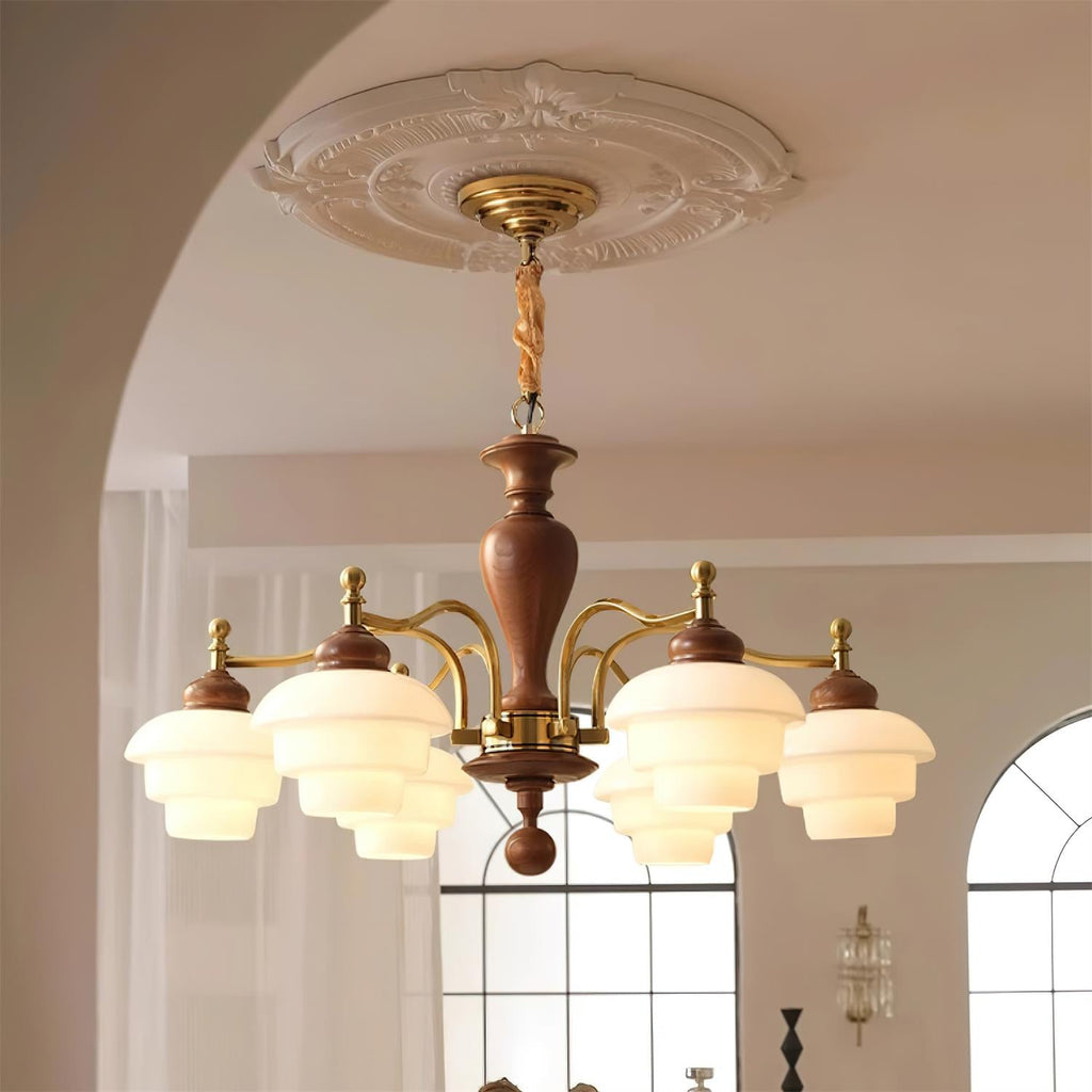 Keldelgrove Glass Chandelier-Moonnatur