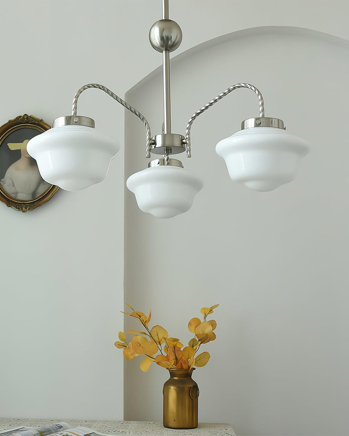 Inverenora Glass Chandelier-Moonnatur
