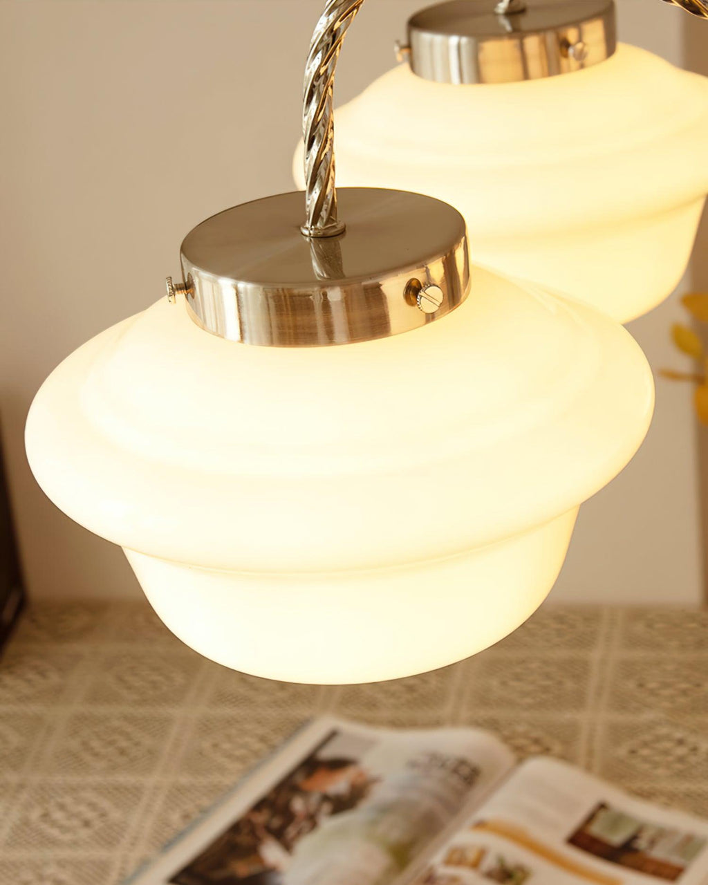 Inverenora Glass Chandelier-Moonnatur