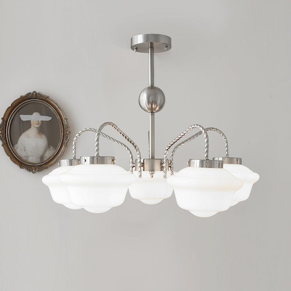 Inverenora Glass Chandelier-Moonnatur