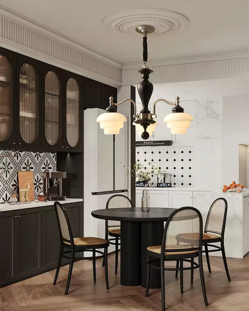 Keldelgrove Glass Chandelier-Moonnatur
