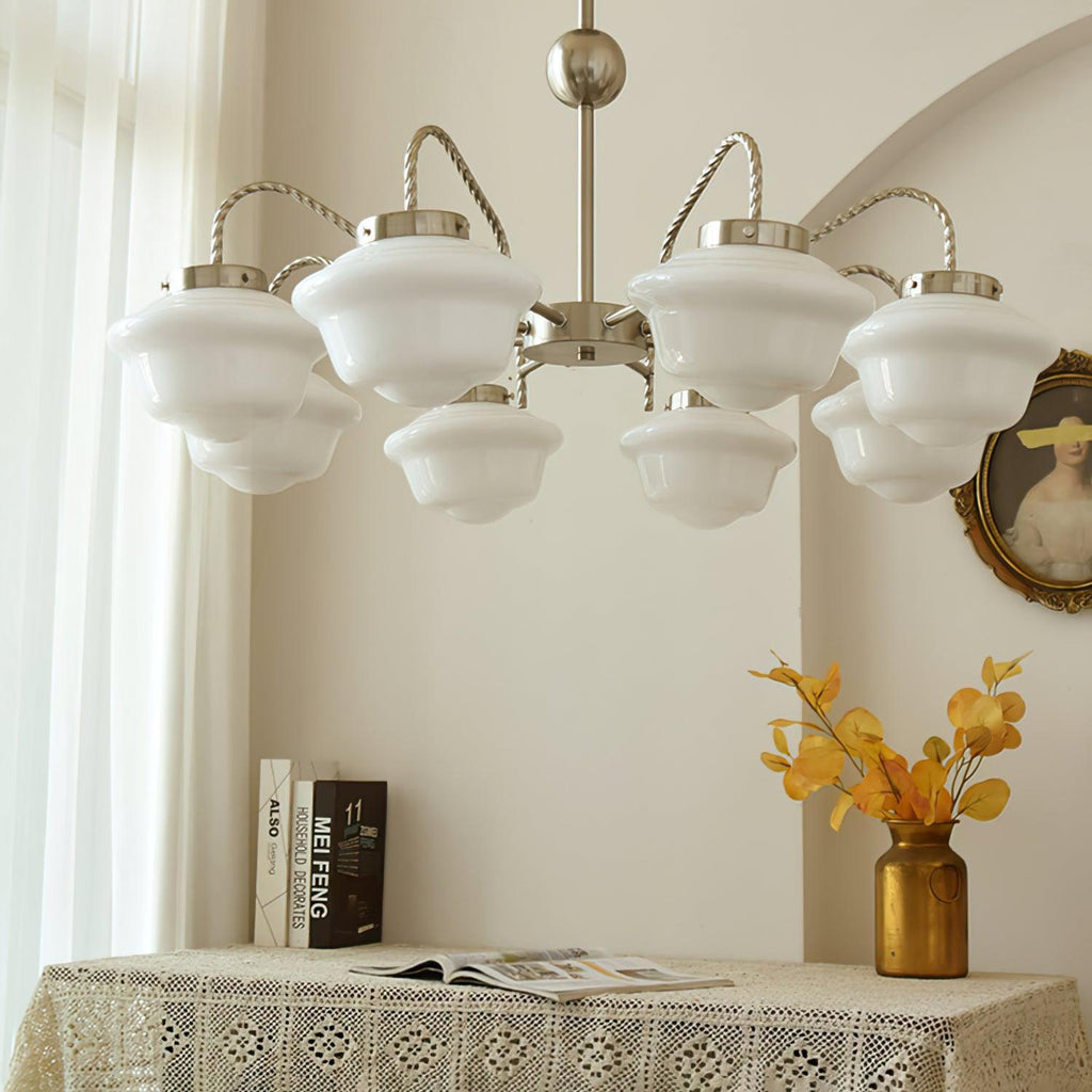 Inverenora Glass Chandelier-Moonnatur