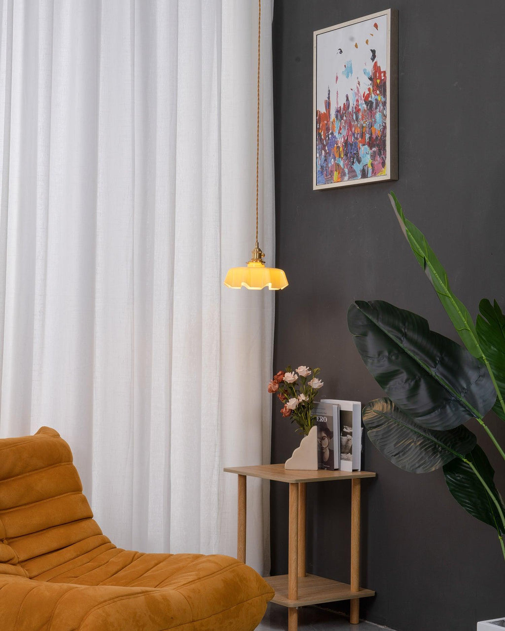 Darrowiel Glass Pendant Light-Moonnatur
