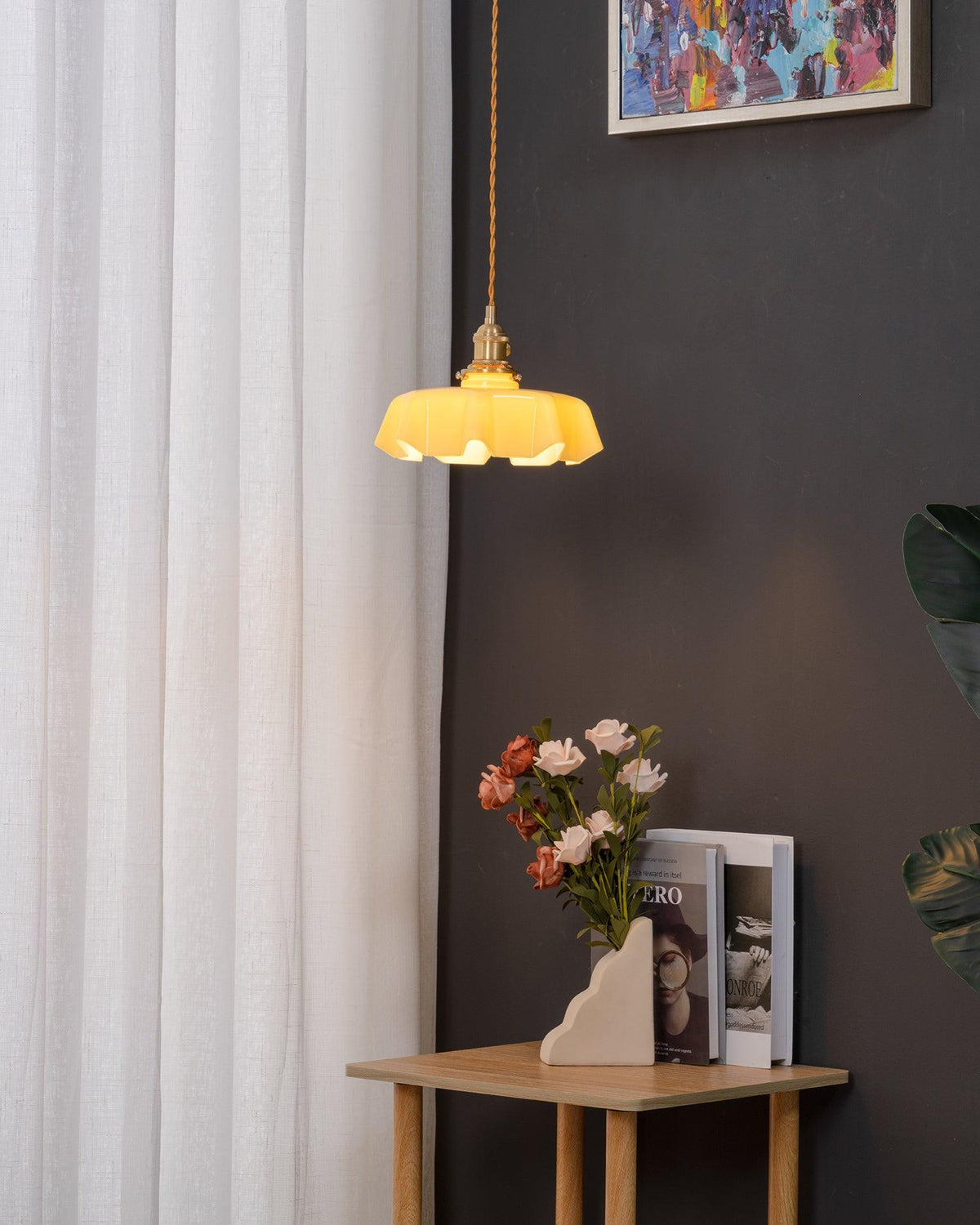 Darrowiel Glass Pendant Light-Moonnatur