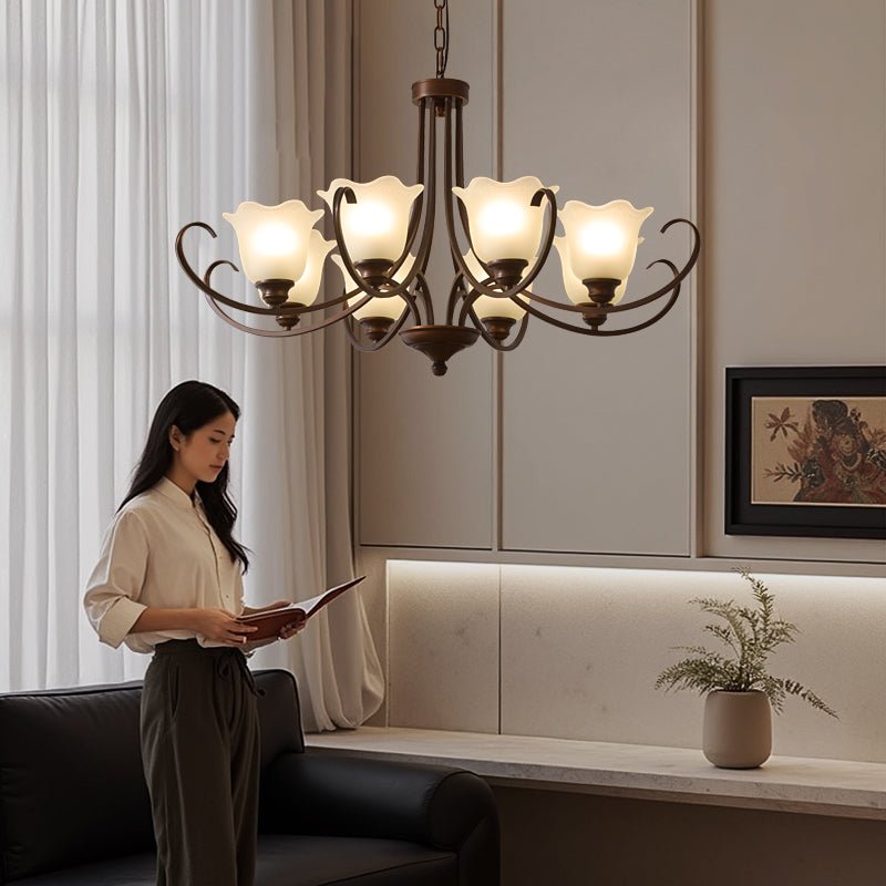 Brynia Glass Chandelier-Moonnatur