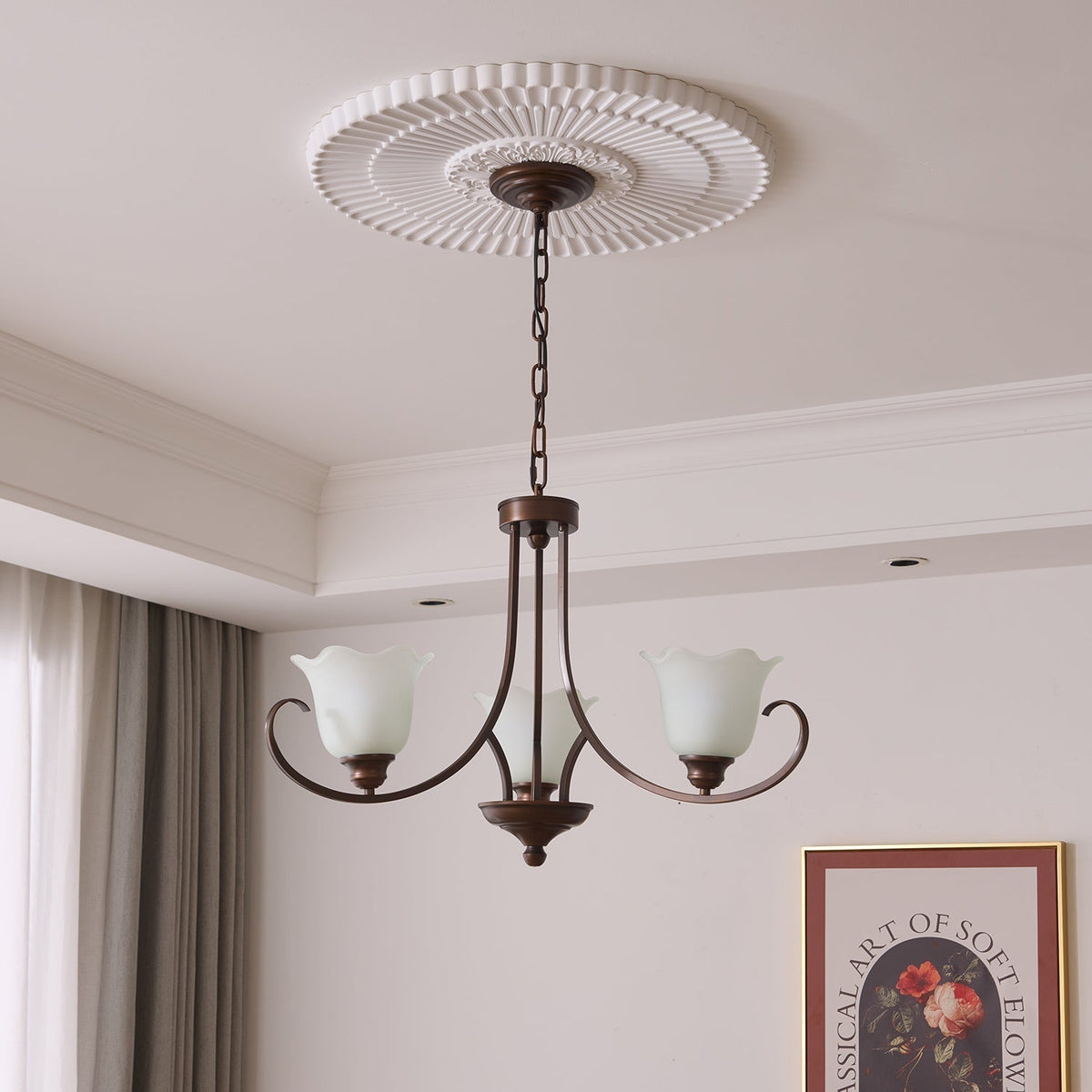 Brynia Glass Chandelier-Moonnatur