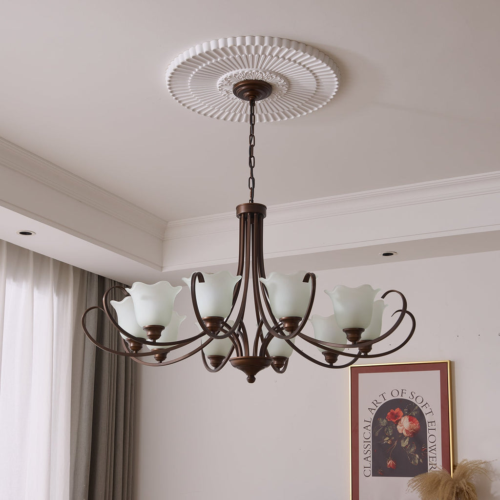 Brynia Glass Chandelier-Moonnatur