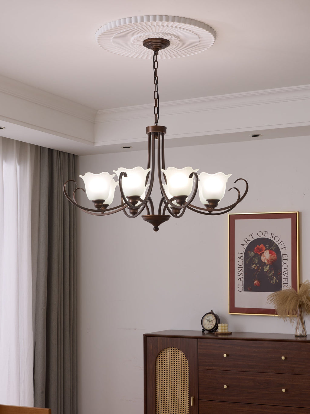 Brynia Glass Chandelier-Moonnatur