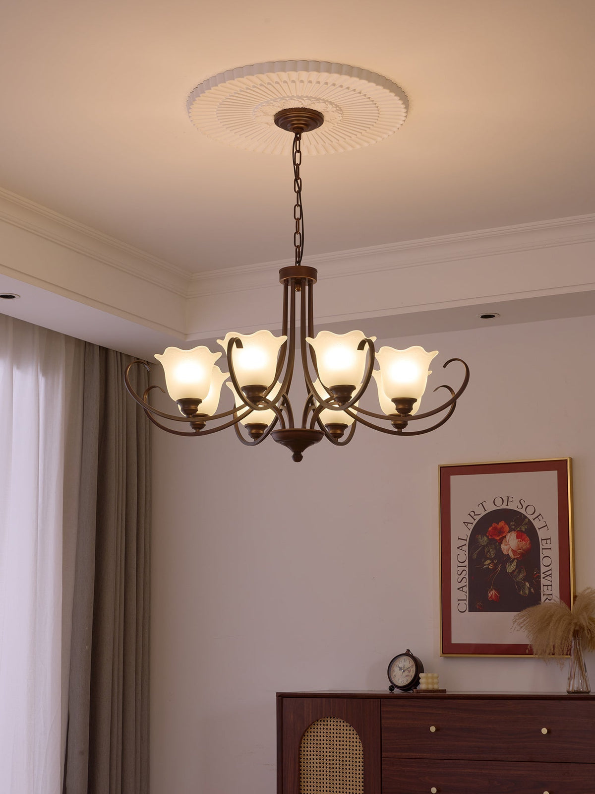 Brynia Glass Chandelier-Moonnatur