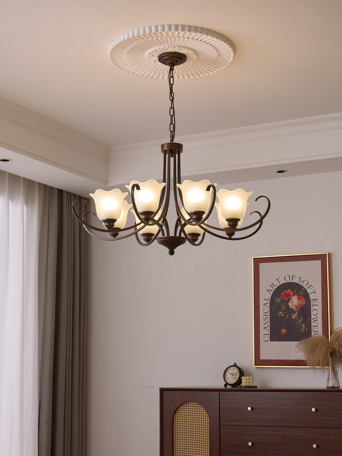 Brynia Glass Chandelier-Moonnatur