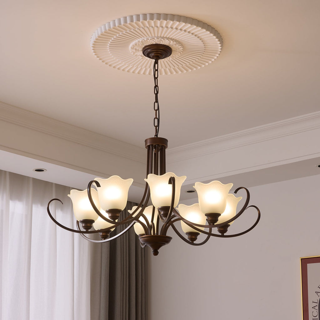 Brynia Glass Chandelier-Moonnatur