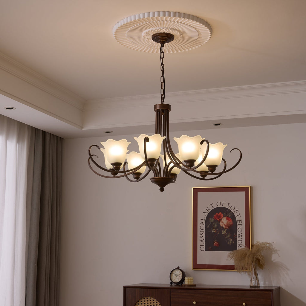 Brynia Glass Chandelier-Moonnatur