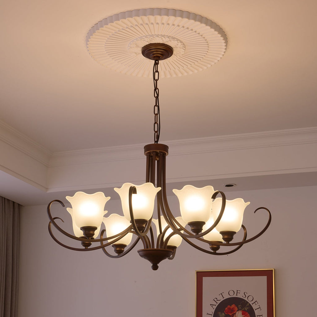 Brynia Glass Chandelier-Moonnatur
