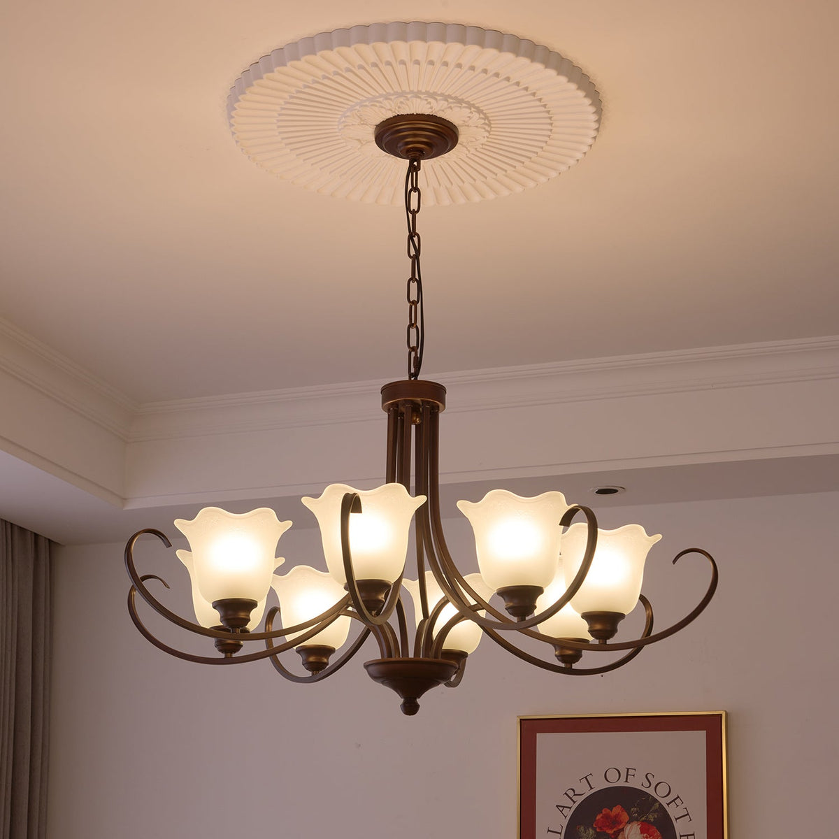 Brynia Glass Chandelier-Moonnatur