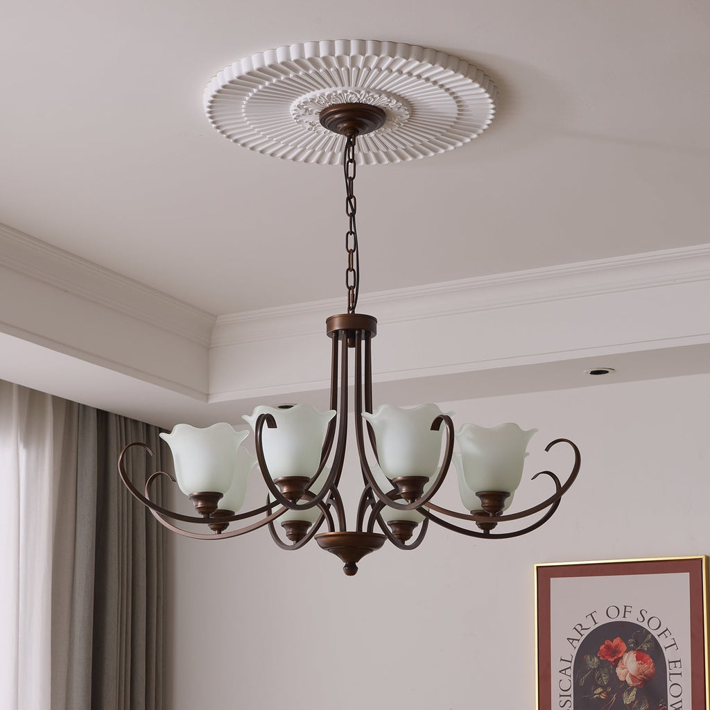Brynia Glass Chandelier-Moonnatur
