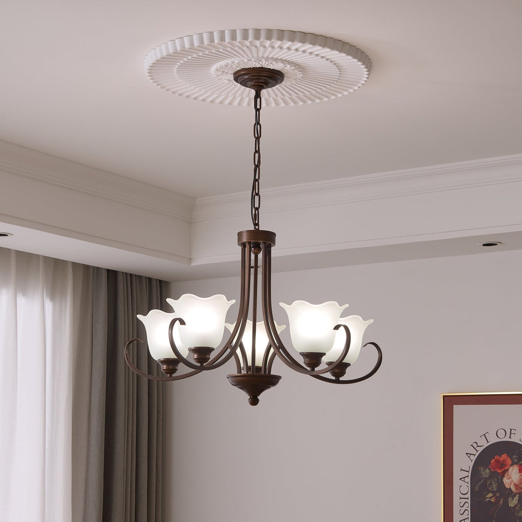Brynia Glass Chandelier-Moonnatur