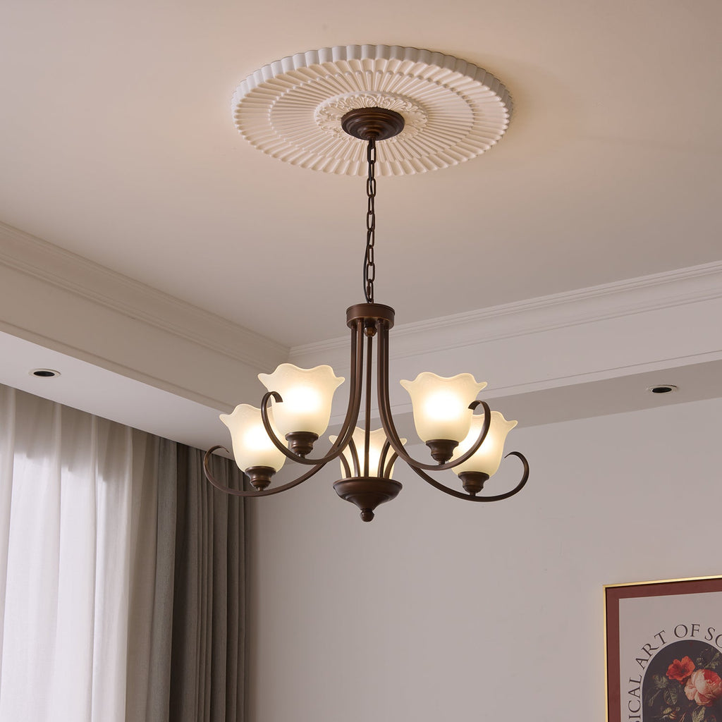 Brynia Glass Chandelier-Moonnatur