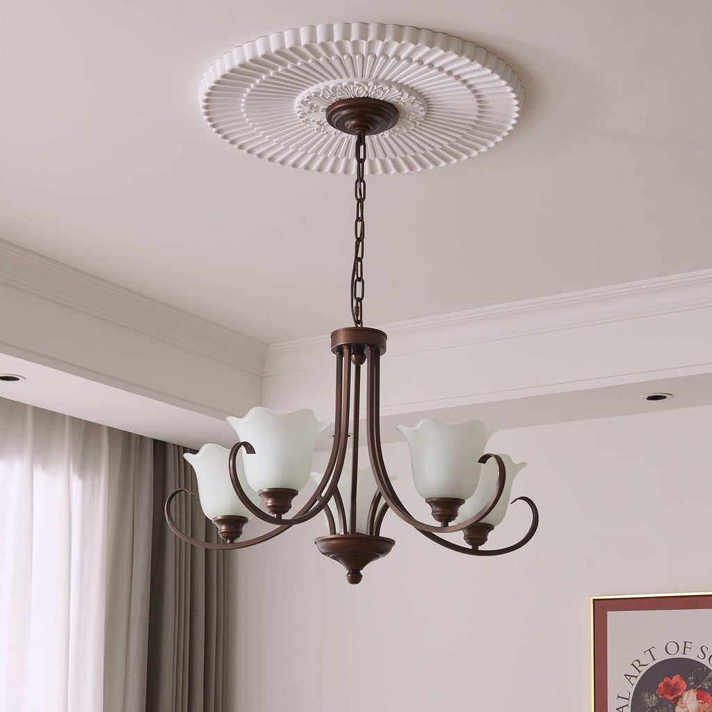 Brynia Glass Chandelier-Moonnatur