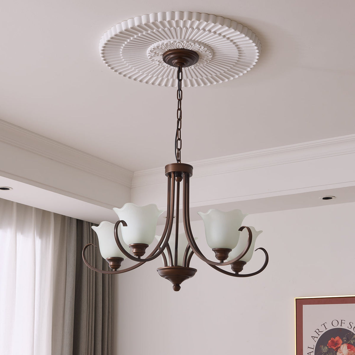 Brynia Glass Chandelier-Moonnatur