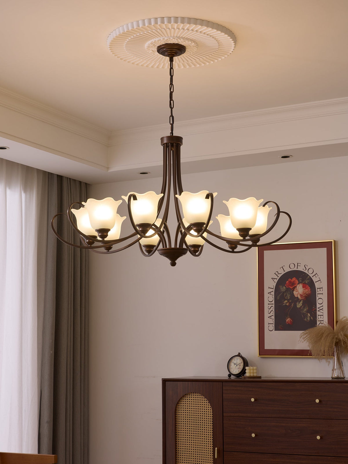 Brynia Glass Chandelier-Moonnatur