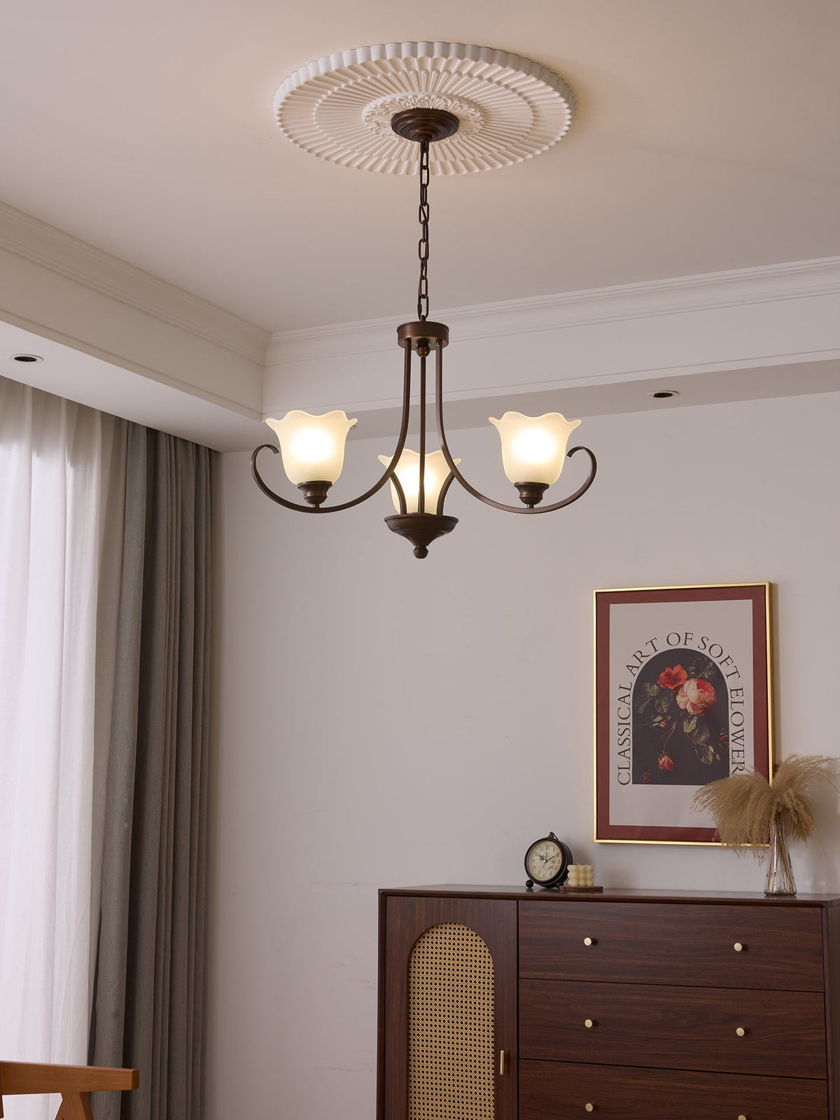 Brynia Glass Chandelier-Moonnatur
