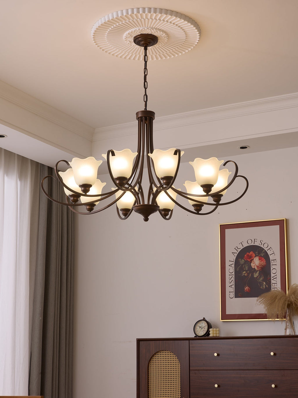 Brynia Glass Chandelier-Moonnatur