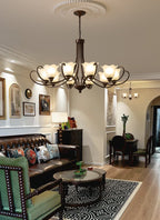 Brynia Glass Chandelier-Moonnatur