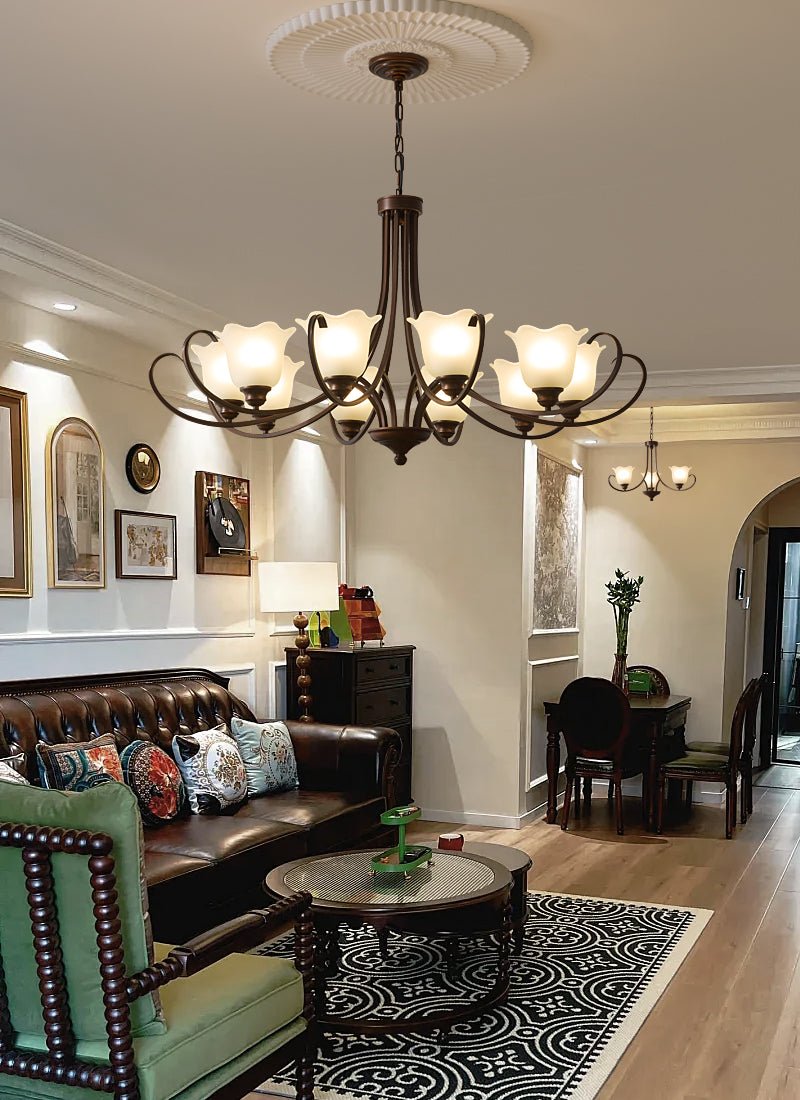 Brynia Glass Chandelier-Moonnatur